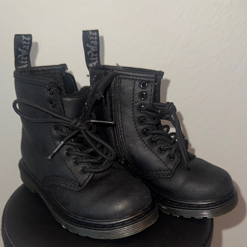 Dr. Martens Black Leather Boots